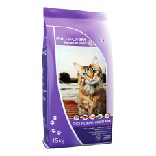 Корм для дорослих котів з ягням і рибою "BIO FORM PREMIUM FOOD CAT MICIO MIX"