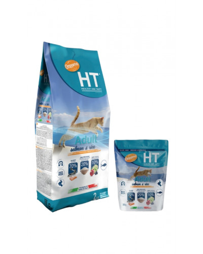 Корм Холістік класу для дорослих котів з лососем "HT CAT ADULT SALMON & RICE"