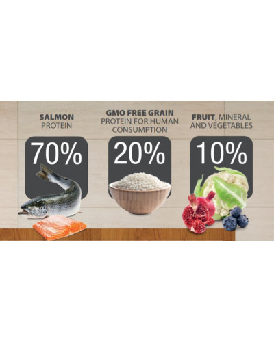 Корм Холістік класу для стерилізованих котів з лососем. "HT CAT ADULT STERILIZED SALMON & RICE"